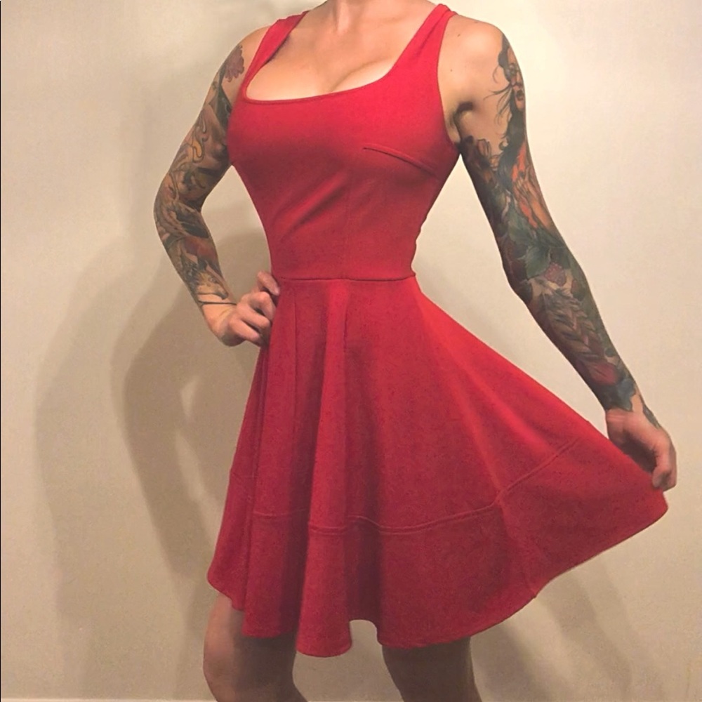 Red dress